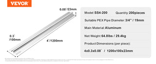 PEX Heat Transfer Plates Radiant Heat Plates PEX Pipe Durable Aluminum Install Underfloor Tubing Plates for Wooden Floors