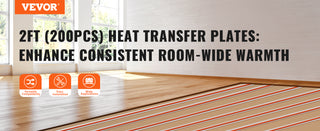 PEX Heat Transfer Plates Radiant Heat Plates PEX Pipe Durable Aluminum Install Underfloor Tubing Plates for Wooden Floors