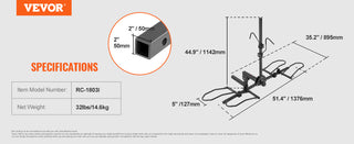 Hitch Mount Bike Rack 2-Bike Platform Style 80 LBS Max Capacity for 1.25-/2-inch Receiver Bike Carrier for Car