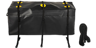 Hitch Cargo Carrier Bag Waterproof 840D PVC 11/12/22 Cubic Feet Heavy Duty Cargo Bag for Hitch Carrier with Strips