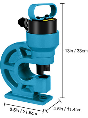 CH-60 Hydraulic Knockout Punch Tool 31Ton Hole Digger Force Puncher Iron Plate Max 10mm Thickness Hole Punching Machine