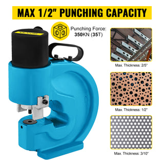 CH-70 Hydraulic Split Hole Puncher 35T Hole Digger Force Punching Tool Kit For Iron Plate Copper Aluminum Stainless Steel