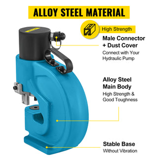 CH-70 Hydraulic Split Hole Puncher 35T Hole Digger Force Punching Tool Kit For Iron Plate Copper Aluminum Stainless Steel