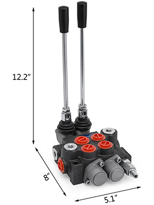 2 / 3 Spool 11GPM 3600PSI Directional Hydraulic Control Valve Double Acting Suitable Use for Pump Hydraulic Cylinder Motor