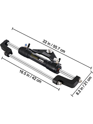 300HP Boat Hydraulic Steering Cylinder HC5345-3 HC5358-3 for BayStar Teleflex Marine Outboard Steering Boat Accessories