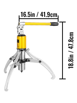 15 Ton Hydraulic Gear Wheel Bearing Puller Separator Tool Two & Three Adjustable Jaws With Portable Box for Repair Shop