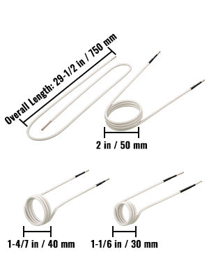 Induction Heater Coil Kit 7 8 9 PCS Essential Free Long Coil Changeable Heater Ductor Accessories Remove Rusty Nut Quickly