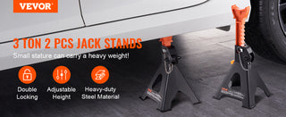 Jack Stands 3/6 Ton (6000/12000 lbs) Capacity Car Jack Stands Double Locking Adjustable Height for lifting SU Pickup Truck