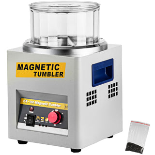 KT-185 Magnetic Tumbler Jewelry Polisher Mini Metal Finisher Finishing Machine AC 110V/220V Gold Precision Parts Polisher