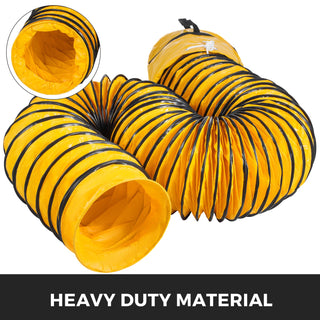 25FT Flexible PVC Exhaust Duct Hose 12inch 10inch Diameter for Ventilation in Factory, Basement, Tunnel, Warehouse & Mine