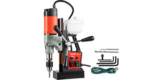 Magnetic Drill, 1200W 1.57" Boring Diameter, Portable Electric Mag Drill Press w/Variable Speed, 580RPM Drilling Machine