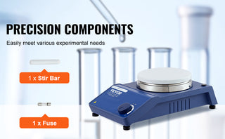 Magnetic Stirrer Hot Plate 0-1500/2000 RPM Hot Plate w/ Magnetic Stirrer 2L/3L/5L/20L Hot Plate Stirrer Stir Bars Included