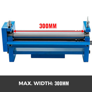 SJ-300 Slip Roll Machine Desktop Manual 300mm Wire Cones Cylinders Tube Roller Press Shaping Tool 2.5mm Metal Plate Bender