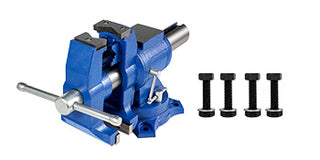 5" Heavy Duty Bench Vise Double Swivel Rotating Vise Head/Body 360° 30Kn Clamping Force,for Clamping Fixing Equipment