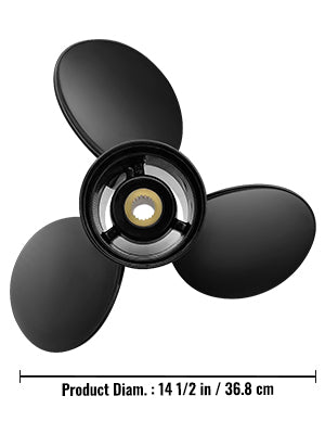 Replace for OEM 3817468 3-Blade 14.5"x19" Pitch Aluminium Boat Propeller Compatible with Volvo Penta SX Drive All Models