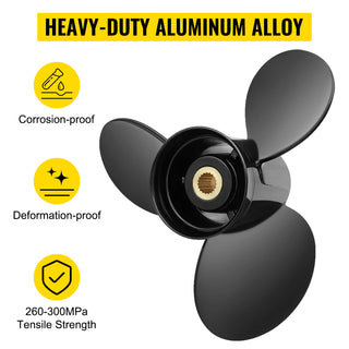 Replace for OEM 3817468 3-Blade 14.5"x19" Pitch Aluminium Boat Propeller Compatible with Volvo Penta SX Drive All Models