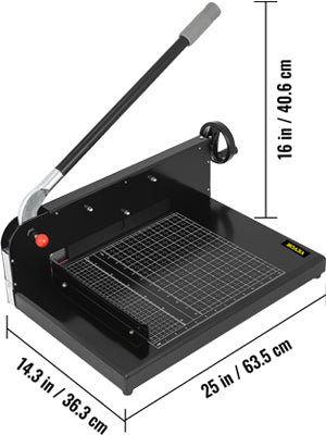 12/17 Inch Manual Paper Cutter Guillotine Trimmer Heavy Duty 300-500 Sheets Shredder for Factory School Office Accessories