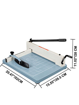 12/17 Inch Manual Paper Cutter Guillotine Trimmer Heavy Duty 300-500 Sheets Shredder for Factory School Office Accessories