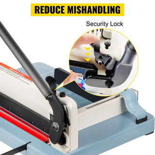 12/17 Inch Manual Paper Cutter Guillotine Trimmer Heavy Duty 300-500 Sheets Shredder for Factory School Office Accessories