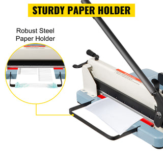 12/17 Inch Manual Paper Cutter Guillotine Trimmer Heavy Duty 300-500 Sheets Shredder for Factory School Office Accessories