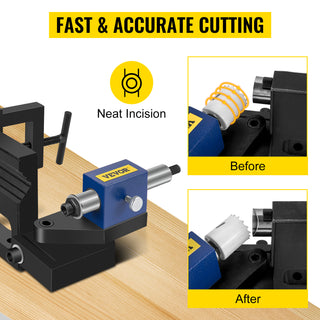 Tube Pipe Notcher Heavy Duty Flexible 0-50 Degree Rotation Angle for Creating Cracks in Pipes Cutting Metal Wood PVC Board