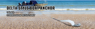 14LB/20-35FT 18LB/25-40FT 22LB/28-42FT Delta Style Boat Anchor Versatile Marine Accessories 316 Stainless Steel Non-Hinged