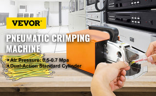 Pneumatic Crimping Tool Am-10 Air Powered Wire Terminal Crimping Machine Pneumatic Crimper Plier Machine 10 Sets Of Dies