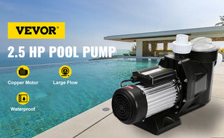 2.5HP Pool Pump Motor With Strainer Basket 1850W Water Pump Aquarium Swimming Pool Pump Circulation Pump Above In Ground