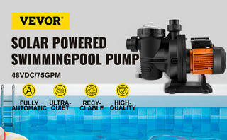 Solar Powered Swimming Pool Pump 500W 900W 1200W 48V 72V 75GPM 92GPM 136GPM Water Pump MPPT Controller for Pumping Water