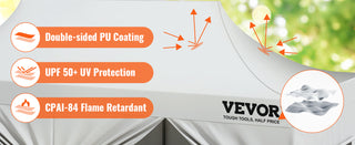 Pop-up Canopy Instant Canopies Removable Sidewalls Portable Gazebo UV Resistant Waterproof Tents for Outdoor Events Party