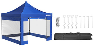 10x10 Pop Up Canopy Tent Outdoor Ten with Removable Sidewalls and Wheeled Bag Instant Portable Shelter for Parties Camping