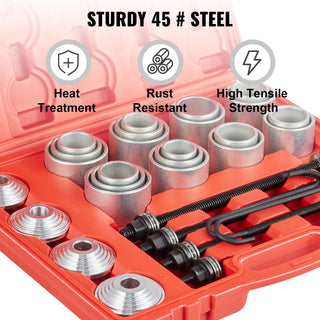 VEVOR 28pcs Pull and Press Sleeve Kit Removal Installation Bushes Bearing Tool for Cars and LCV HGV Engines Auto Maintenance Set