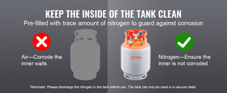 30 lbs Refrigerant Recovery Tank with Float Switch Reusable AC Recovery Tank HVAC for All Refrigerant Prevent Overflow