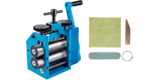 3Inch Rolling Mills Gear Ratio 1:2.5 Manual Combination Metal Jewelry Sheet Square Semicircle Pattern Wire Roller Mill