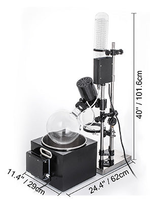 2L 5L R201D RE501 Manual Auto Lifting with LCD Screen 5-120rpm Professional Rotary Evaporator Set Borosilicate Glass