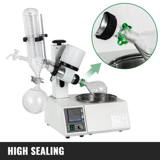 2L 5L R201D RE501 Manual Auto Lifting with LCD Screen 5-120rpm Professional Rotary Evaporator Set Borosilicate Glass