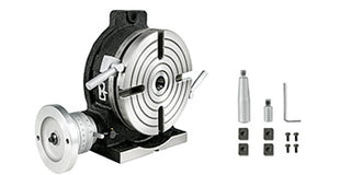 Rotary Table 8 Inch/200 MM Horizontal Vertical MT-3 Rotary Table 3-Slot / 4-Slot for Milling 360 Degrees Precision Working