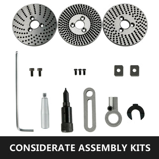 Rotary Table 4inch(100mm) Horizontal Vertical Milling Table 4-Slot MT-2 Indexing Plate Set for Precision Milling Drilling