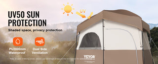 Portable Outdoor Camping Tent 83x42x83in Bath Changing Fitting Room Tent Shower Tent Shelter Camping Beach Camping Tent