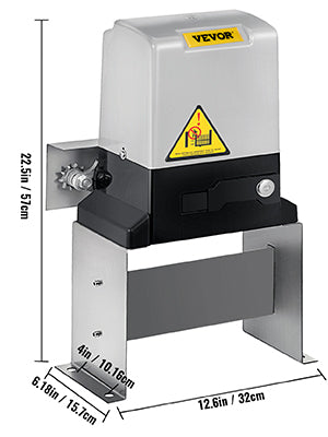 Sliding Gate Opener Electric Operator AC600 1400 lbs with 2 Remote Controllers Move Speed 43 ft Per Min Basic Model