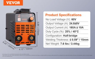 Stick Welder 140A/160A/200A ARC/Lift TIG 2-IN-1 Welding Machine with IGBT Inverter Portable MMA Welder Machine Hot Start