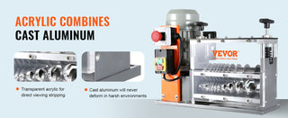 Automatic Wire Stripping Machine, 0.06''-1.26'' Electric Motorized Cable Stripper,750W,98 ft/min w/Visible Stripping Depth