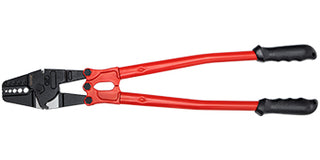 24/30Inch Wire Rope Swager Crimper Tool Insulated Handle Aluminum Copper Cable Fishing Dual Sleeves Cutter Crimping Pliers