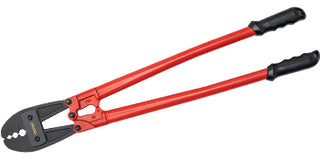 24/30Inch Wire Rope Swager Crimper Tool Insulated Handle Aluminum Copper Cable Fishing Dual Sleeves Cutter Crimping Pliers