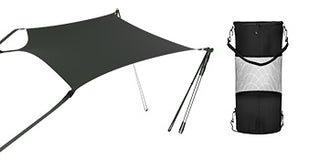 T-top Shade Extension UV-proof 600D Polyester Kit with Rustproof Steel Telescopic Poles waterproof T-Tops ＆ Bimini Top