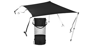 T-top Shade Extension UV-proof 600D Polyester Kit with Rustproof Steel Telescopic Poles waterproof T-Tops ＆ Bimini Top