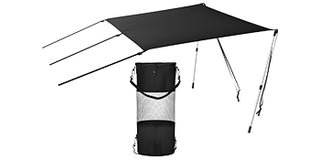 T-top Shade Extension UV-proof 600D Polyester Kit with Rustproof Steel Telescopic Poles waterproof T-Tops ＆ Bimini Top