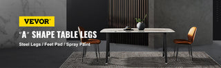 2pcs Industrial Metal Table Legs Table Desk Leg A-Shape Frame Furniture Legs Dining Coffee Table Stand Feet For Home DIY