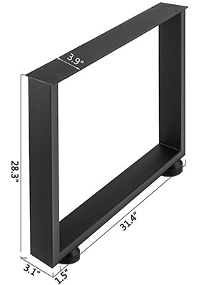 Удалить2PCS Table Legs Steel 2204LBS / 1000KG Load Square Shape with Pre-Drilled Holes for Home Use Commercial Bar Hotel Office