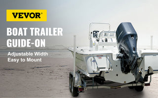 Boat Trailer Guide-ons 22" / 40" / 48" / 60" Steel Trailer Post w/2PCS PVC Tube Covers & Boat Accessories w/Mounting Parts